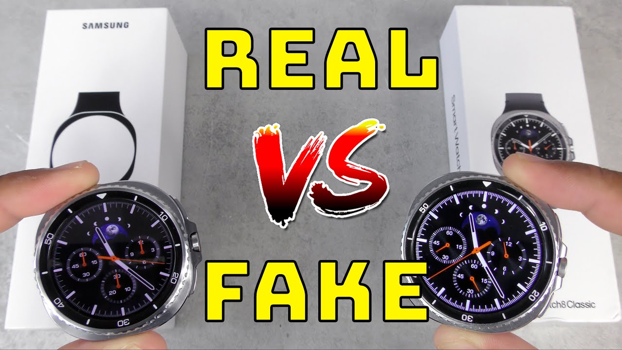 REAL vs FAKE: Samsung Galaxy Watch8 Classic VS HD8C Watch8 Classic. The FAKE Is Not Quite Mastered!!
