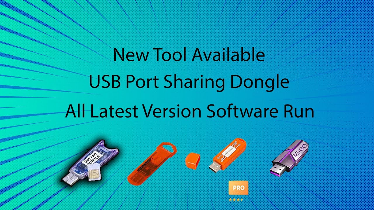 USB Port Sharing Dongle + All Latest Version Software Run