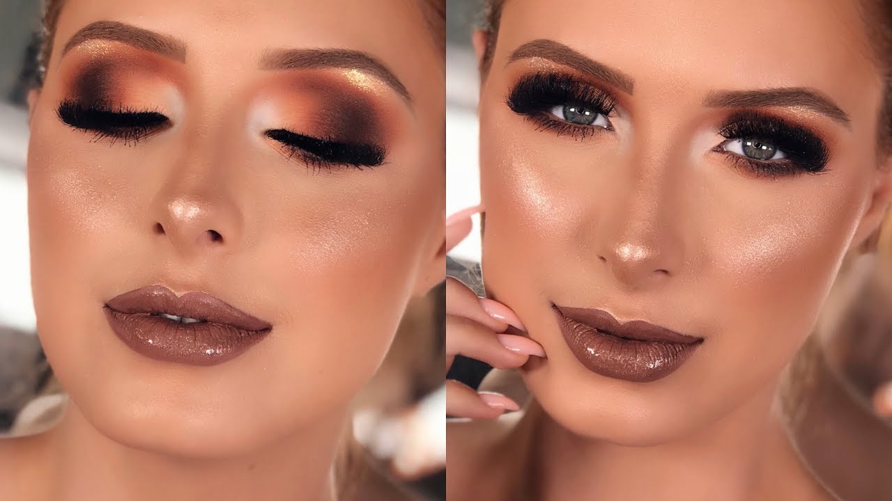 Esfumado em tons laranjados por THAINÁ SAMPAIO MAKEUP