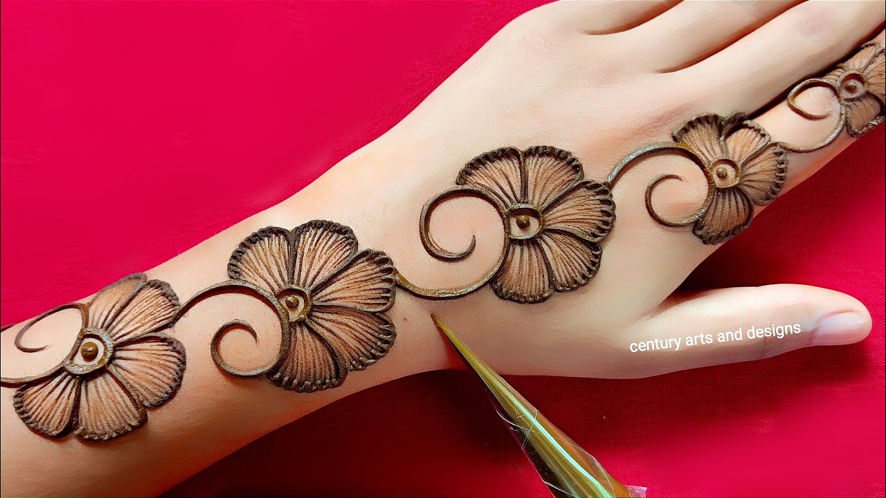 New stylish back hand mehndi design | Easy mehndi design | mehndi ka design | mehndi design | mehndi
