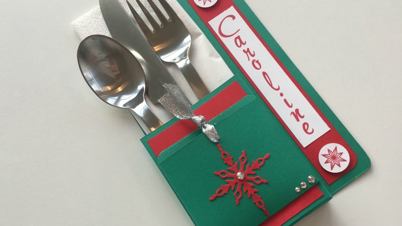 Table Place Setting with Hidden Chocolate - Video Tutorial using Star of Light by Stampin' Up
