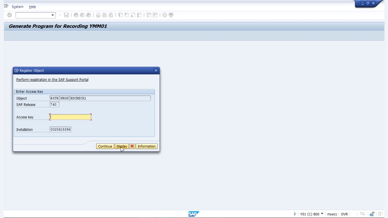 SAP ABAP - BDC Recording Method