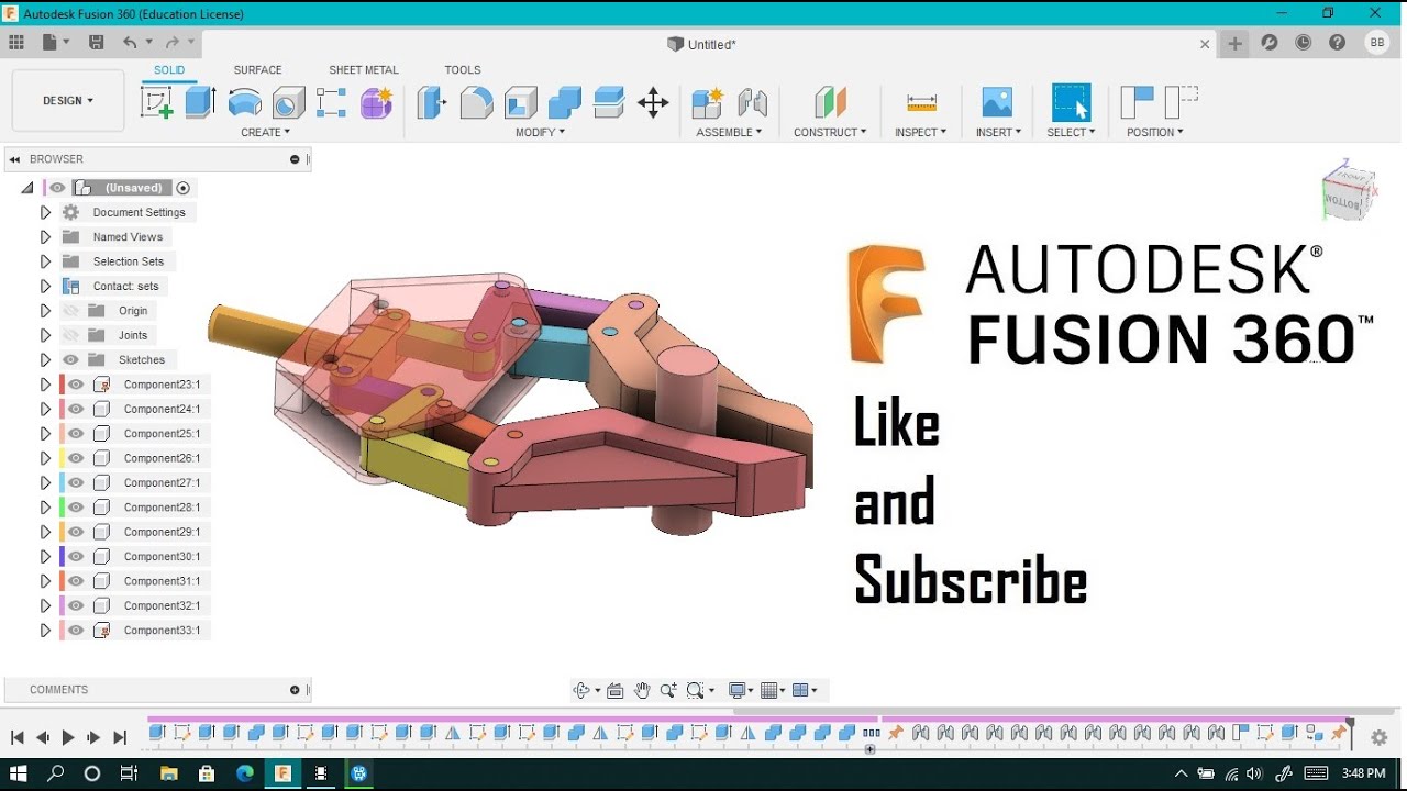 Robot Gripper in Autodesk Fusion 360