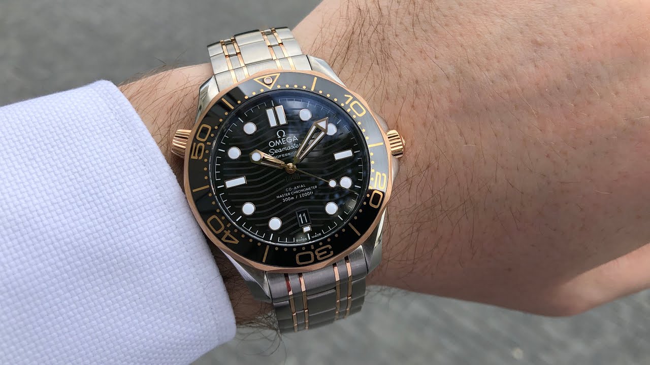 Omega Seamaster 300M Diver Co-Axial Master Chronometer 42 mm steel/sedna gold