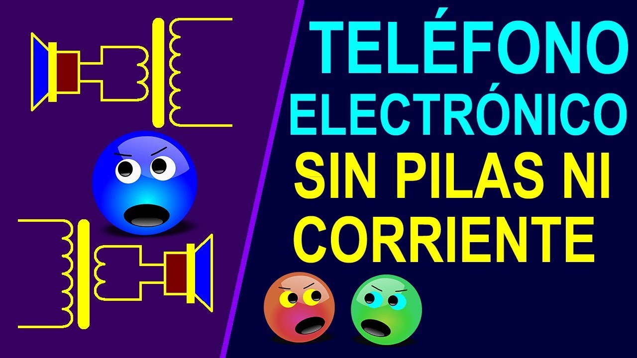 Tel&eacute;fono electr&oacute;nico SIN PILAS NI CORRIENTE