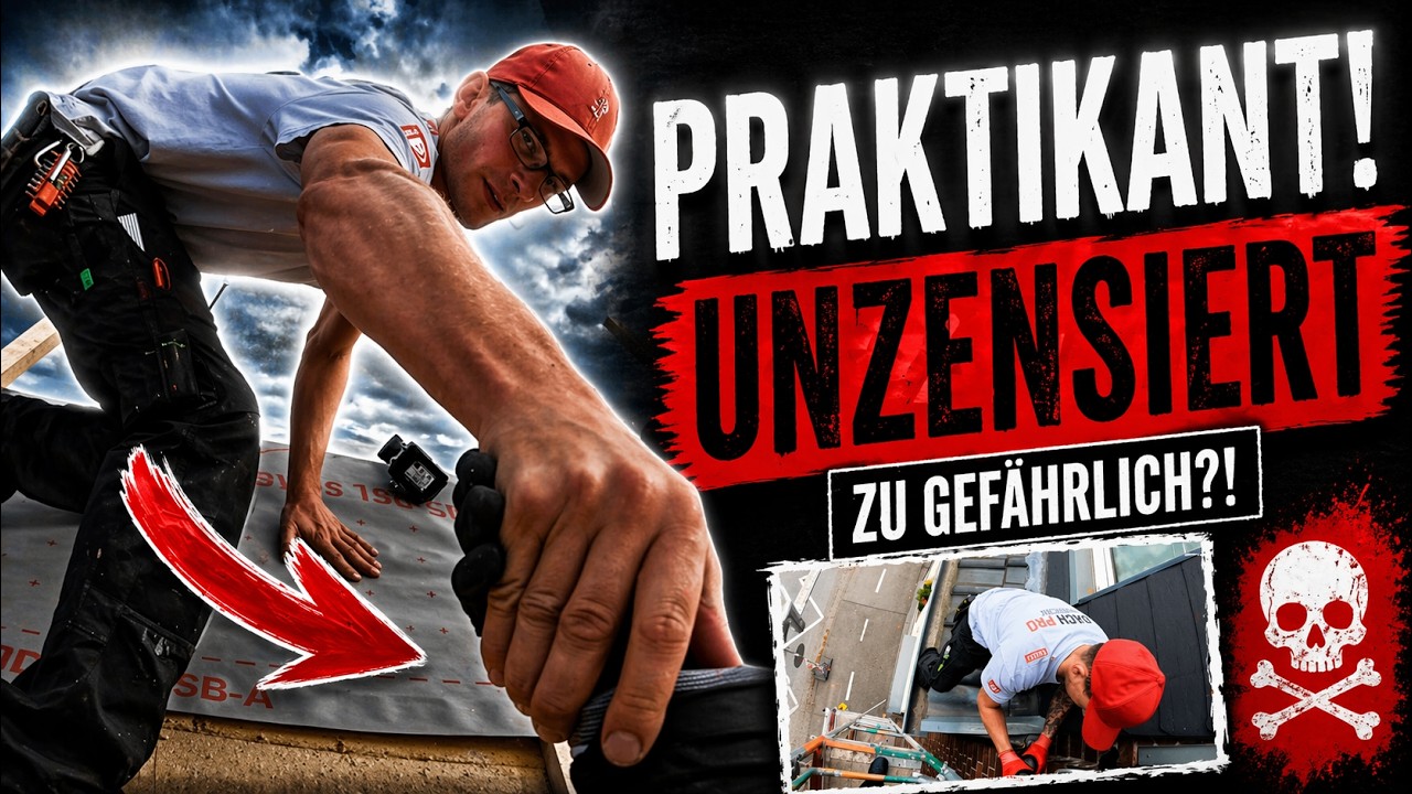 Der Praktikant! Unzensiert #dachdecker #praktikum #emil #erol