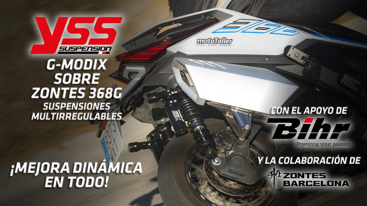 Probamos la Zontes 368G con suspensiones YSS G-Modix multirregulables gracias a Bihr: ¡qué cambiazo!