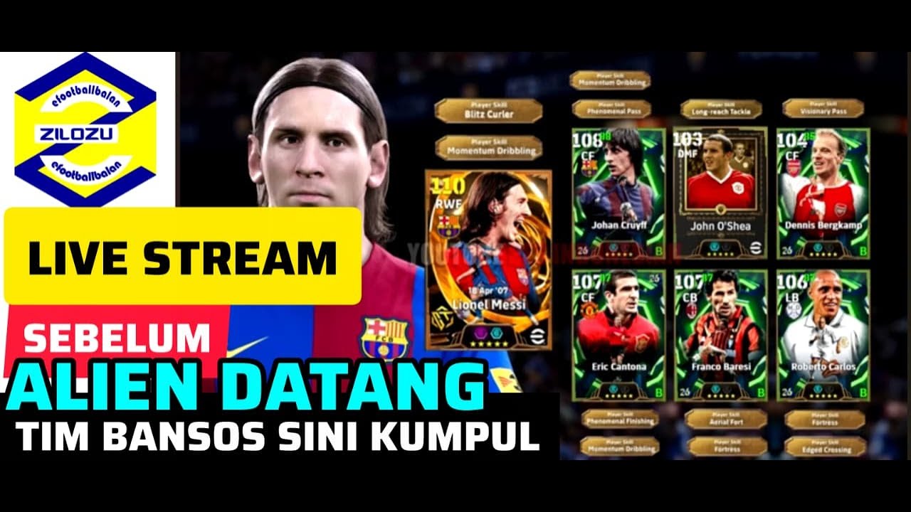 LIVE STREM SEBELUM ALIEN ANGKARA MESSI DKK RILIS. DIKIT LAGI 1900 POIN