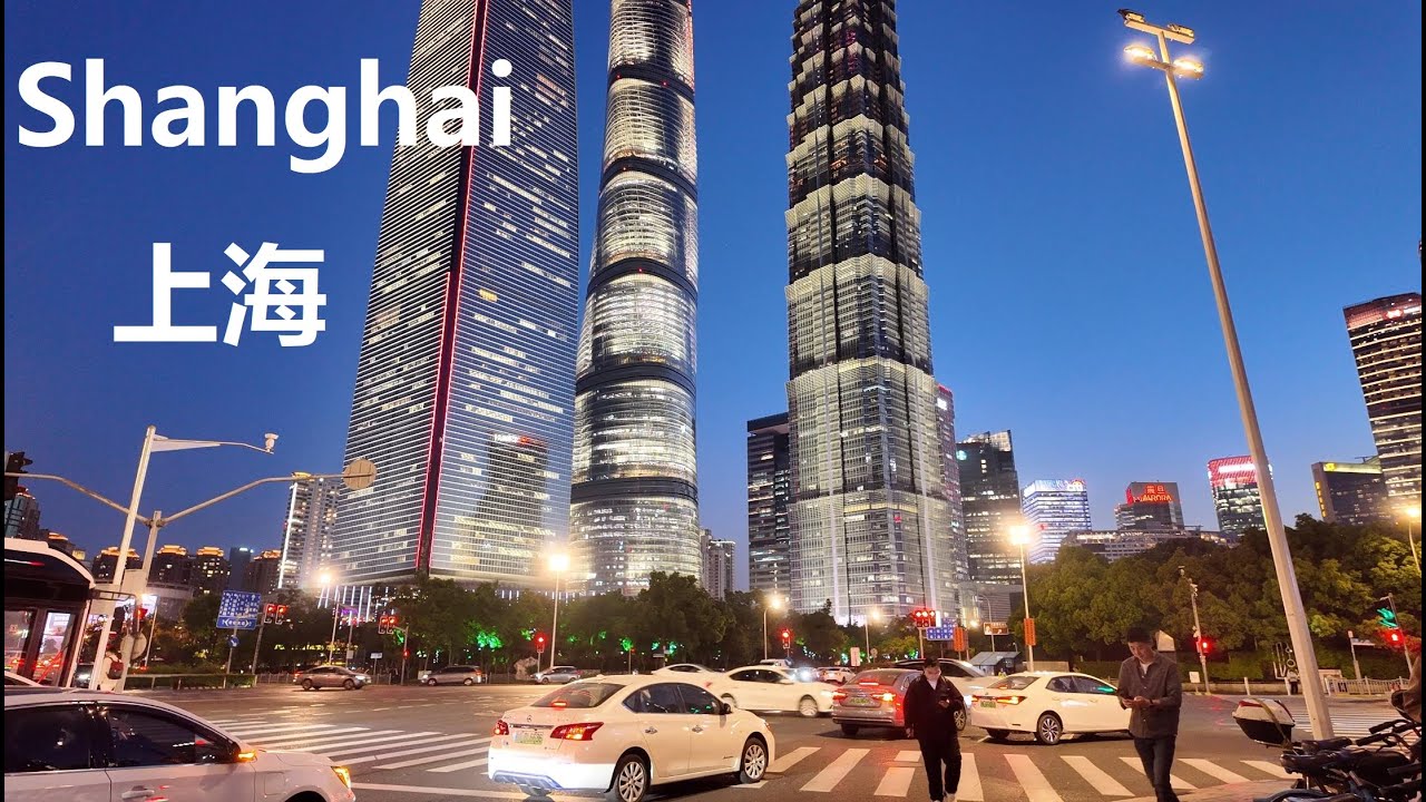 Skyscraper Office Building｜Shanghai City Tour 4K｜Lujiazui Ring Road｜Expo District｜Changli Road