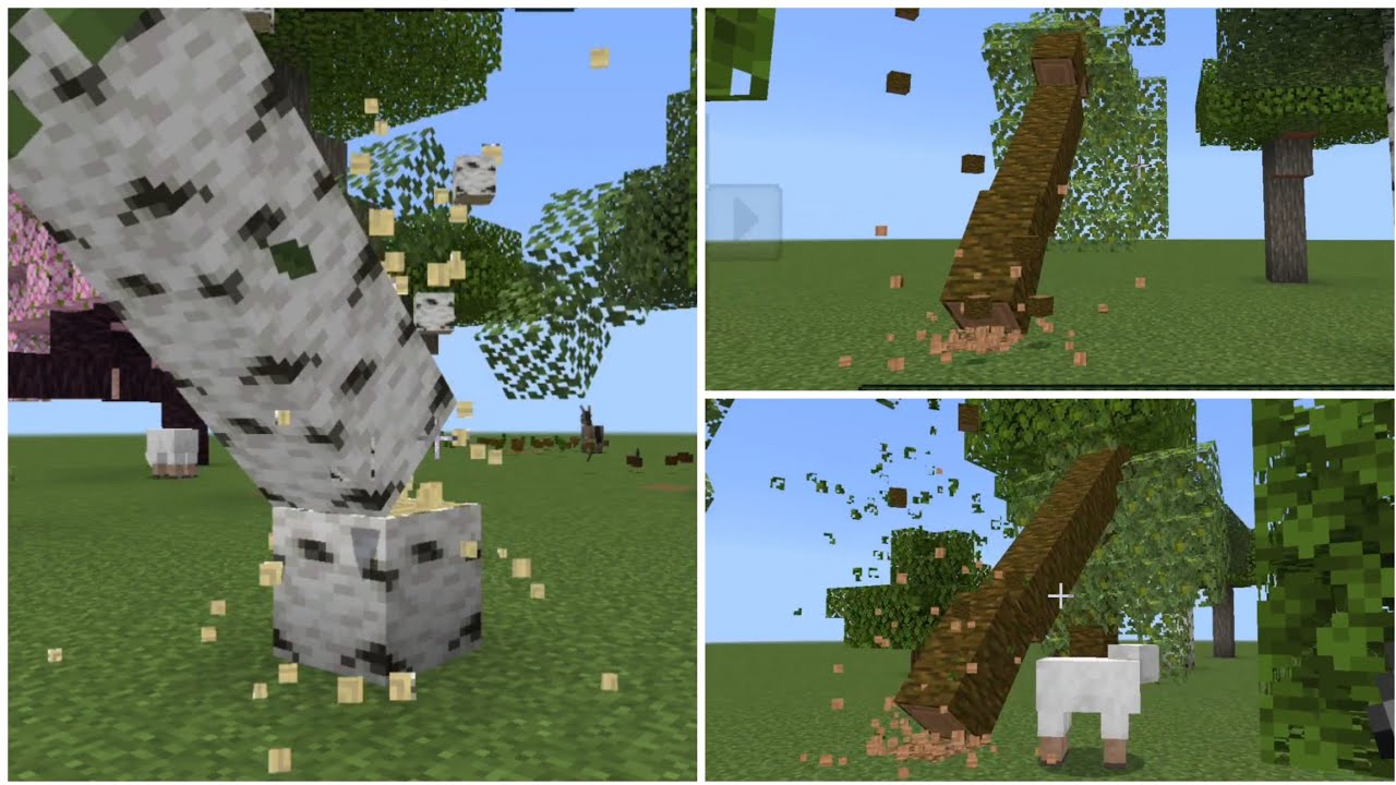 Dynamic Tree Chopper - Realistic Tree Capitator Addon Mcpe 1.21+