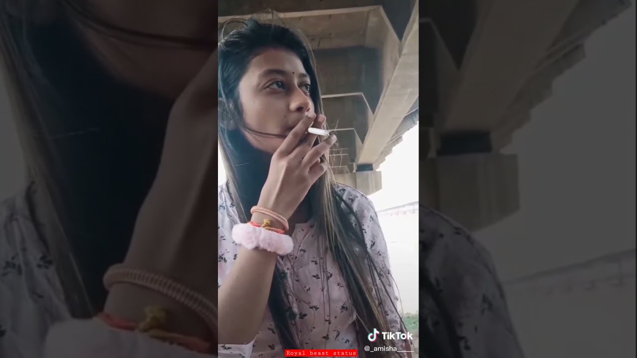 🔥girl smoking status🔥new WhatsApp status #royal beast status #shorts #trending #new #viral