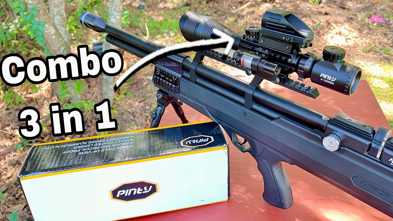 Combo Pinty 3 en 1-mira,red dot y lacer
