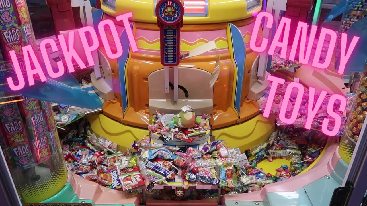 Winning CANDY, TOYS & PLUSH in this BIG SWEET LAND Jackpot - Arcade Fun, Candy Pusher