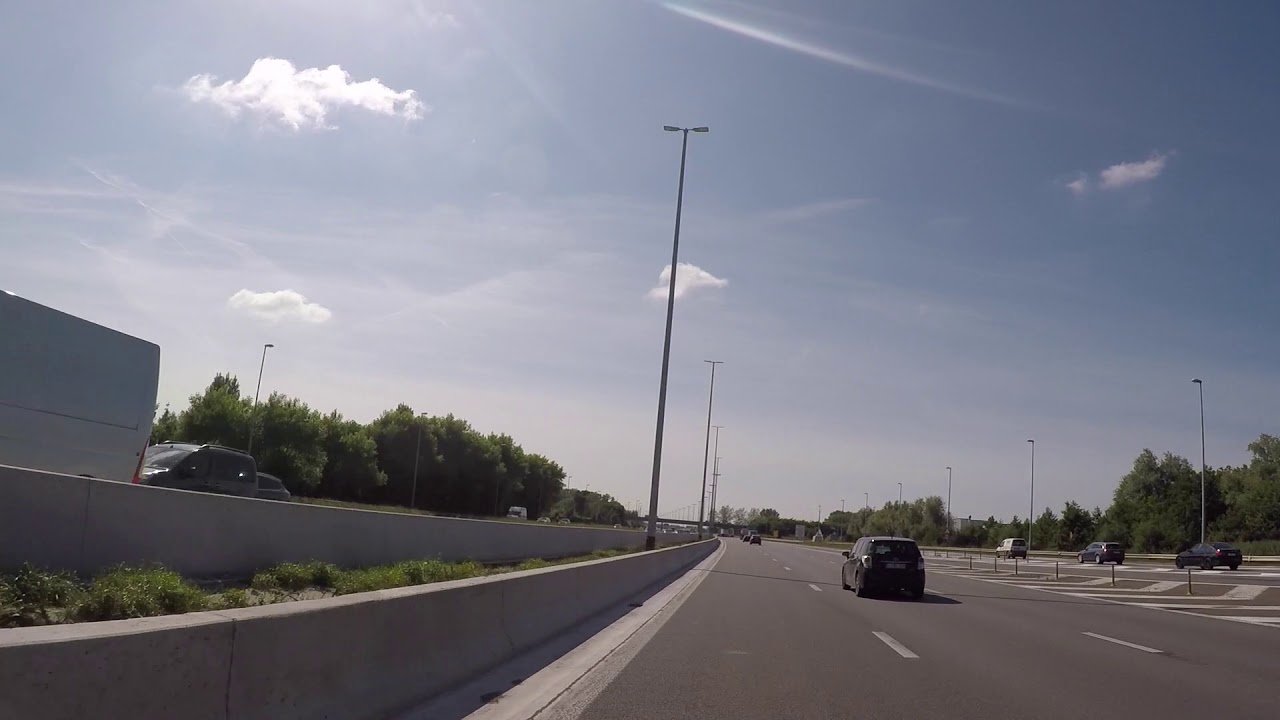 Belgium Road Bruges Oostende / Belgique Flandre Route Bruges Oostende, Gopro
