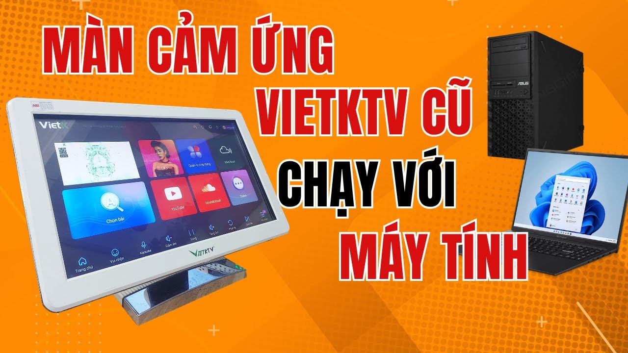 M&agrave;n H&igrave;nh Cảm Ứng VietKTV 21in Cũ Nay Chạy Được M&aacute;y T&iacute;nh Windows | A88