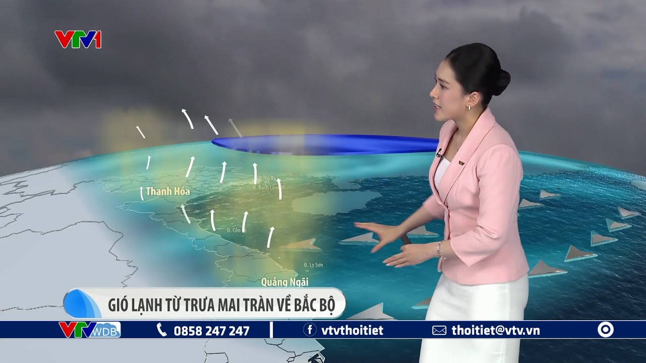 Dự báo thời tiết 19h45 - 11/04/2025 | Gió lạnh từ trưa mai tràn về | VTVWDB