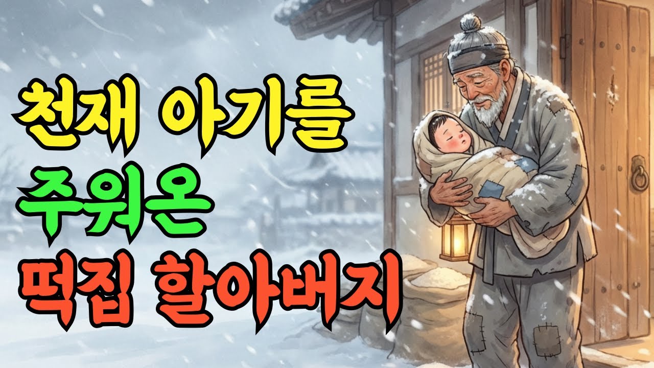 버려진 아기를 주워 키운 떡집 할아버지, 그 아이의 정체는? | 야담 민담 전설 옛날이야기 오디오북 수면동화