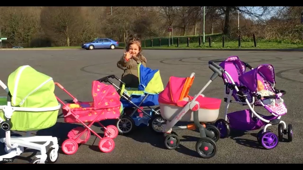 Playing with Baby Doll Prams