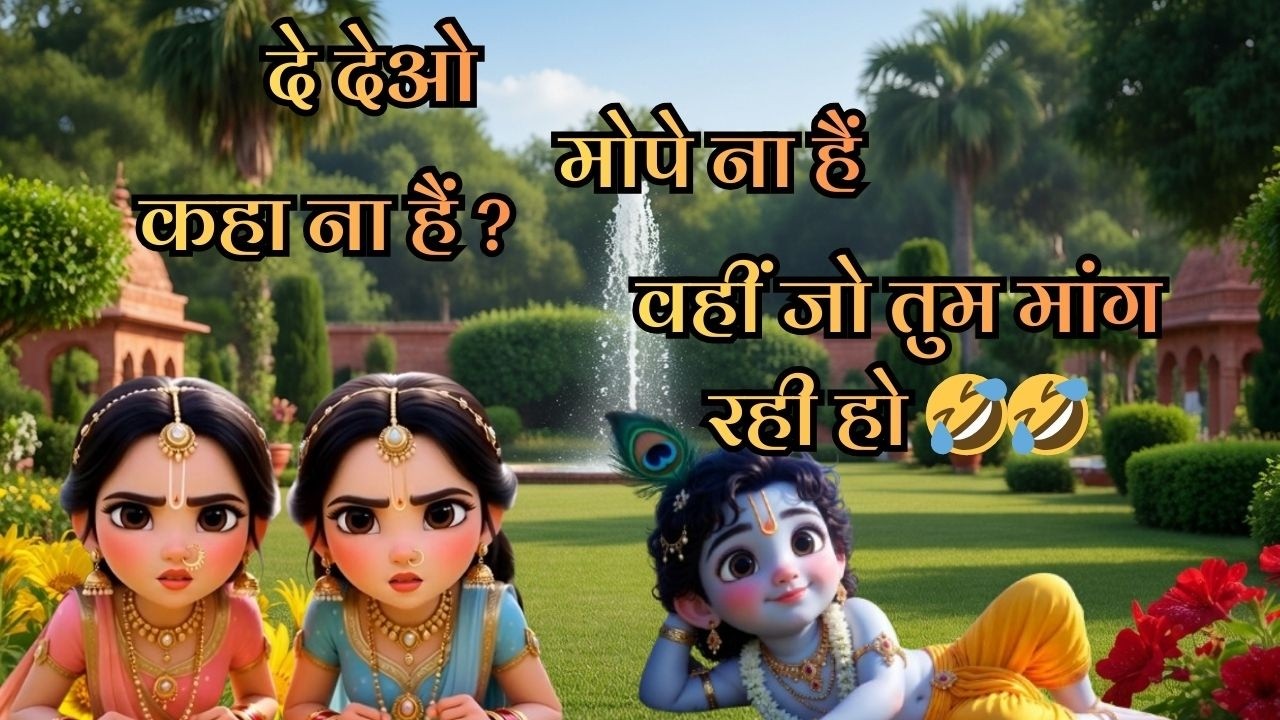 ललिता विशाखा कोई मौका नाय छोड़े लाल जी को छेड़ने का🤣🤣 @BhaktiPath