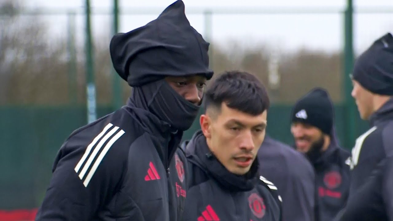 Manchester United train ahead of Viktoria Plzen Europa League clash