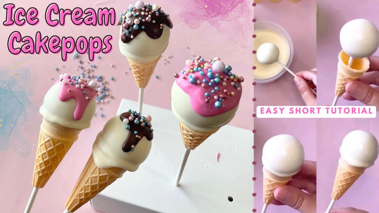How To Make Ice Cream Cake Pops Easy Tutorial