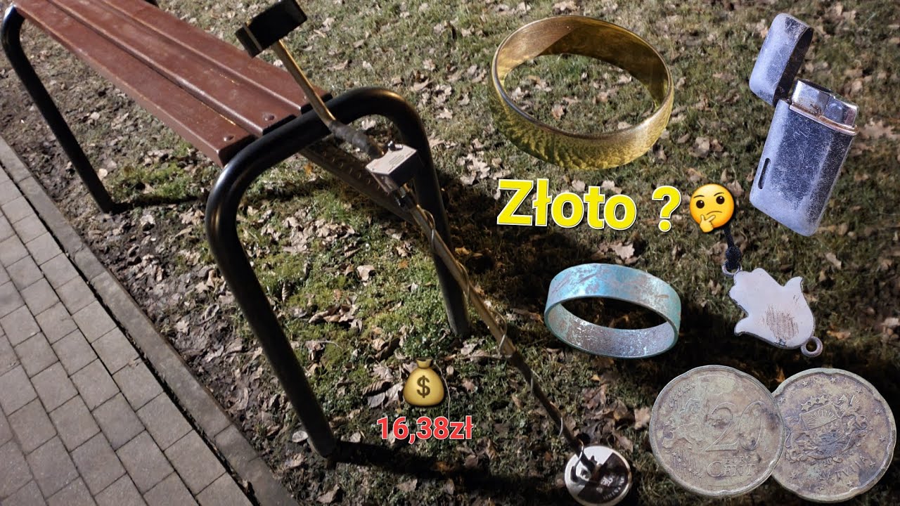 6# Wykopki dwa obroczka aluminiowe i złoto,fajnie zapaliczka ! Tesoro compadre 