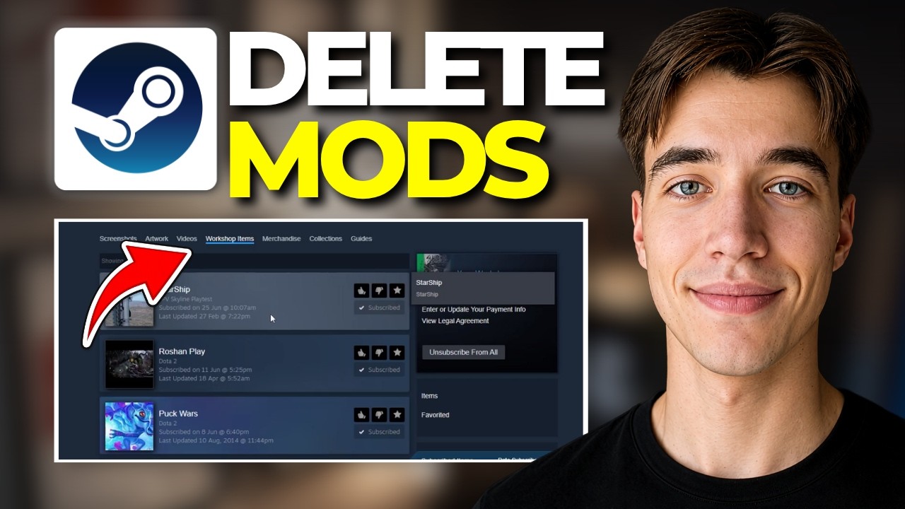 How To Delete Mods From Steam Workshop 2026 | Tutorial 2026