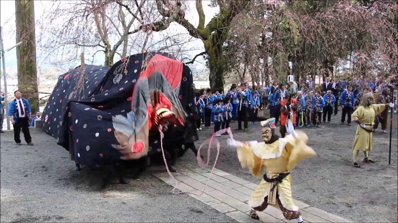 牛牧神社春季祭典 上起し 2017 4 9