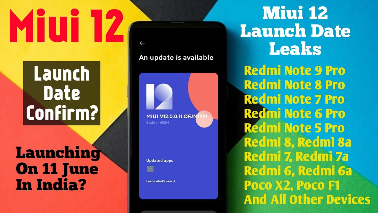 MIUI 12 LAUNCH DATE IN INDIA | MIUI 12 LAUNCHING ON 11 JUNE 2020? MIUI 12 RELEASE DATE IN INDIA | MI