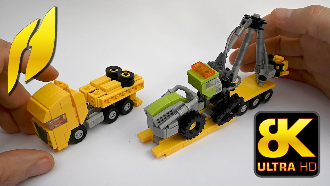 Как собрать грузовик из Lego с прицепом - Транспортный комбайн лесоруба (MOC) #lego #игрушки #гру...
