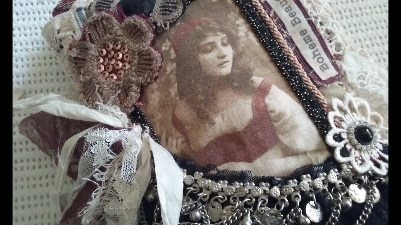 Final Bohemian / Gypsy Inspired Fabric Book - Cover and Talk Through