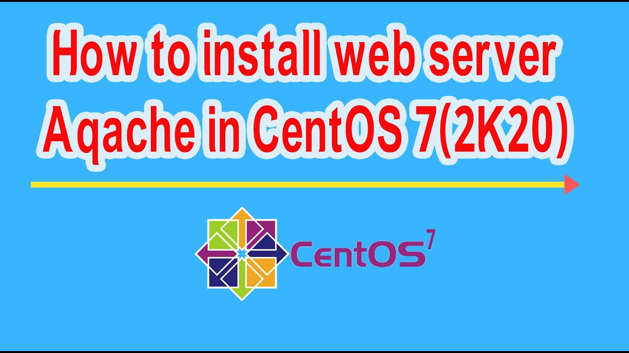 how to install apache web server in centos 7