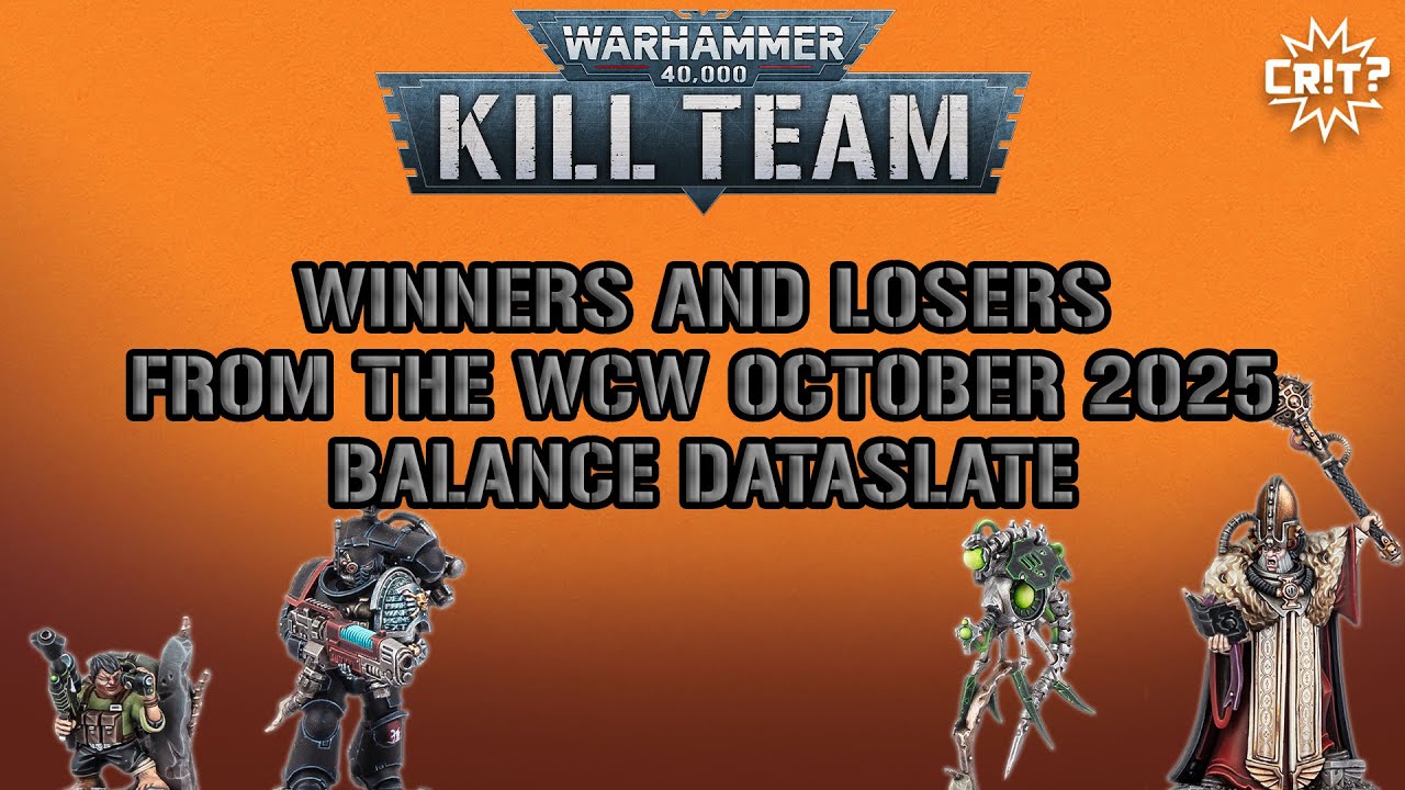 Kill Team | Победители и проигравшие по версии WCW за октябрь 2025 года