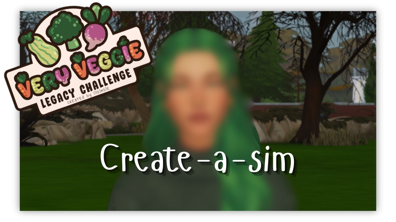 Very Veggie Legacy Challenge | Creating our founder Brandi Veggie | Create-a-sim