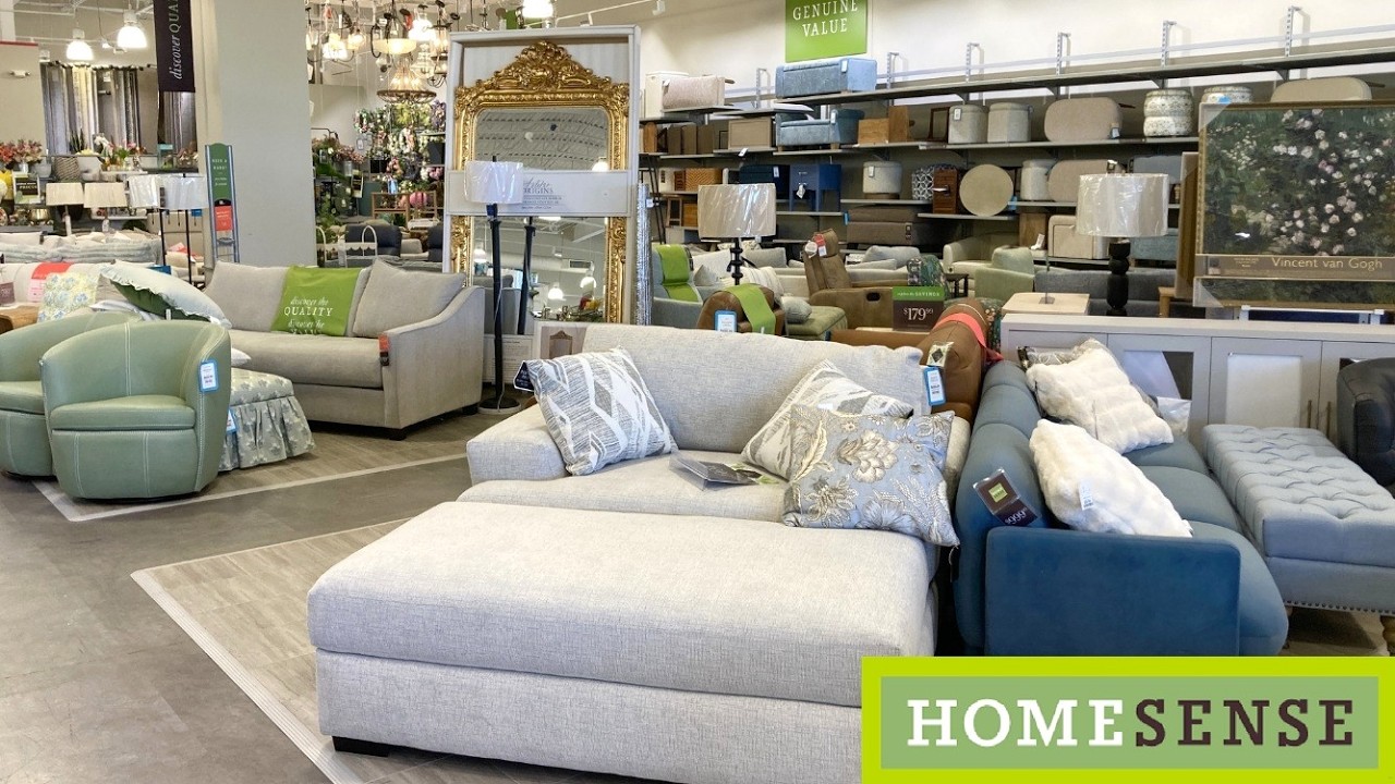 HOME SENSE FURNITURE SOFAS ARMCHAIRS COFFEE TABLES DECOR SHOP WITH ME SHOPPING STORE WALK THROUGH