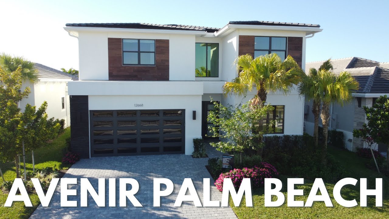 4214 SF | South Florida California Modern Luxury New Construction Home | Avenir Palm Beach Gardens