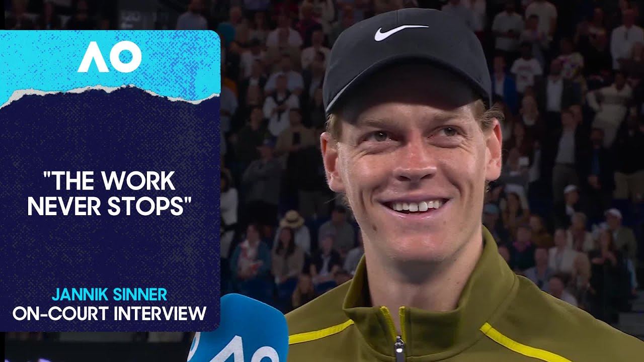 Jannik Sinner On-Court Interview | Australian Open 2026 Second Round