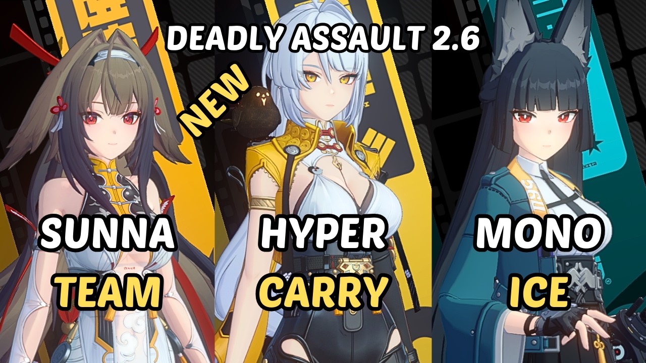 NEW Deadly Assault ZZZ Yixuan x M0 Miyabi Lycaon Soukaku x Ye Shunguang Sunna Zenless Zone Zero 2.6