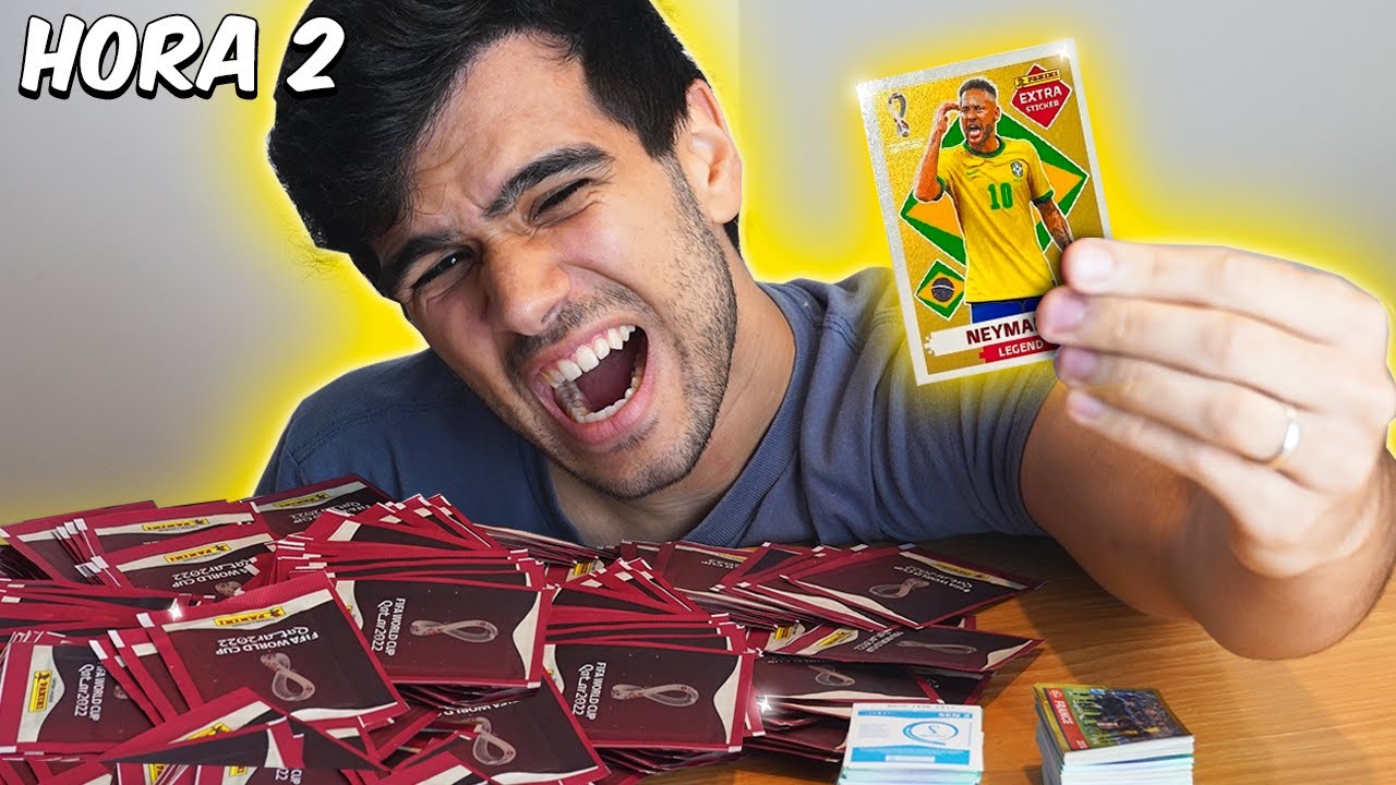 ABRI PACOTINHOS DE FIGURINHA DA COPA ATÉ GANHAR A LEGEND DO NEYMAR!