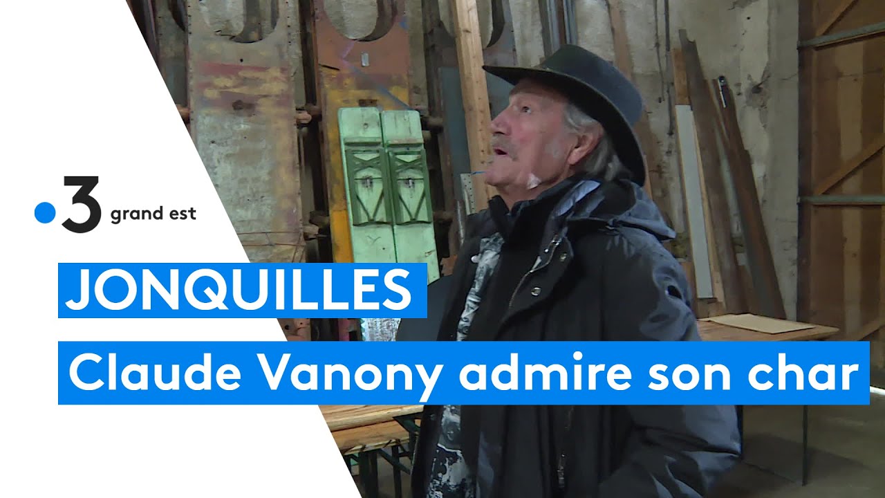 La 50e édition de la fête des jonquilles, l'humoriste Claude Vanony vient admirer son char