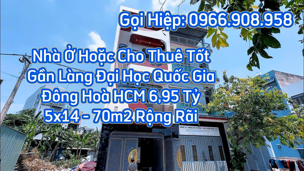 Nhà Ở Hoặc Cho Thuê, Gần Làng Đại Học. Đông Hoà HCM 6,95 Tỷ. Nhà Hoàn Công #966908958 #batdongsan 