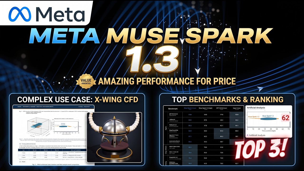Meta Muse Spark 1.3 ПОБЕЖДАЕТ Gemini 3.8 Flash? 🔥 Бенчмарки, демо и цена