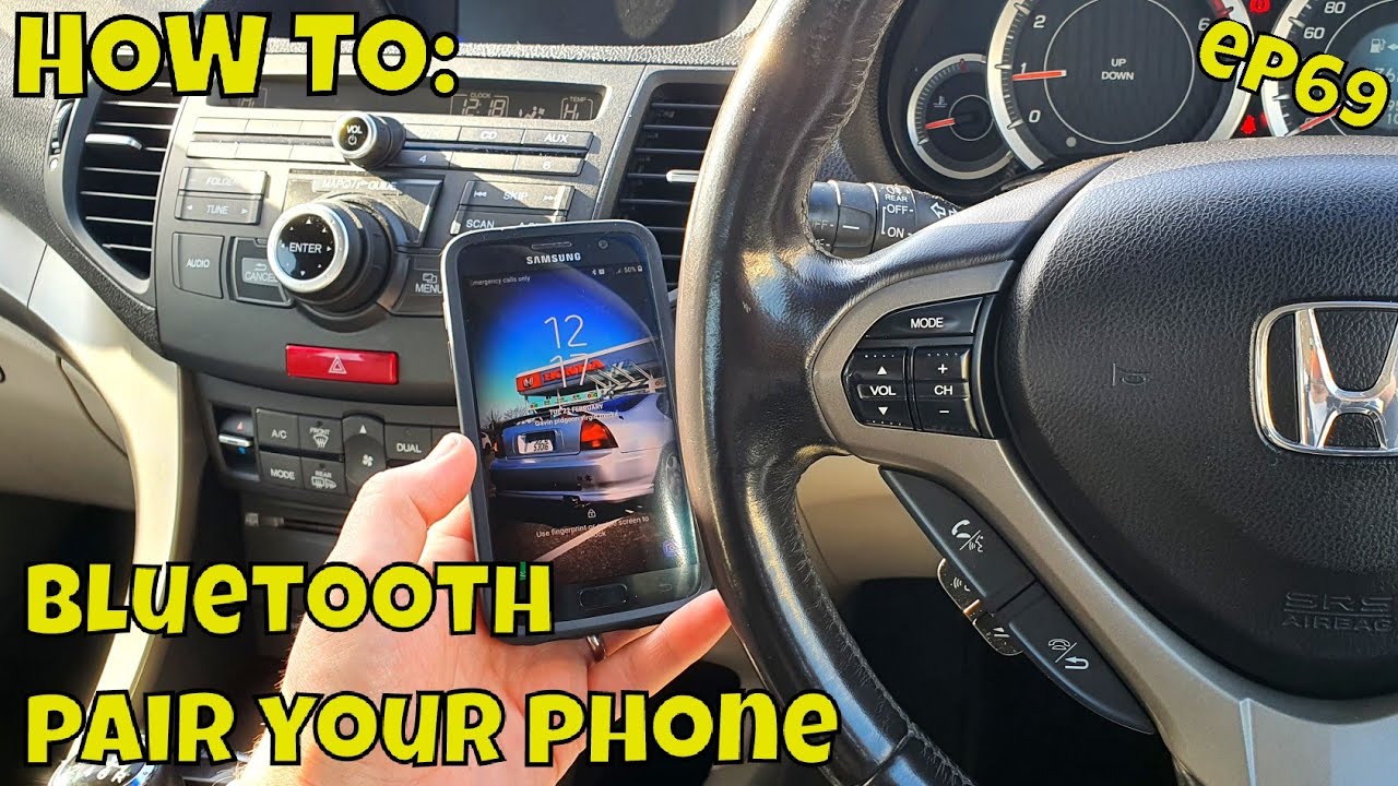 Как подключить Bluetooth к Honda Accord /Honda Phone Connect /Honda Accord Connect Phone Bluetooth