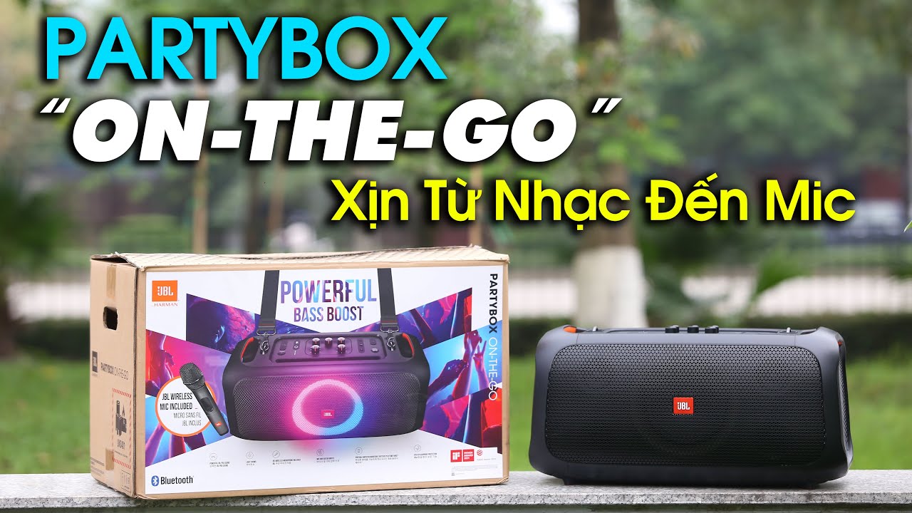 JBL PartyBox ON-THE-GO Loa Th&ocirc;ng Minh Cực Xịn - 0393551234