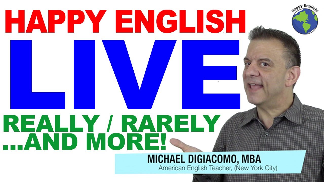 Pronunciation of RARELY vs. REALLY / Irregular Participle Adjectives - English Lesson