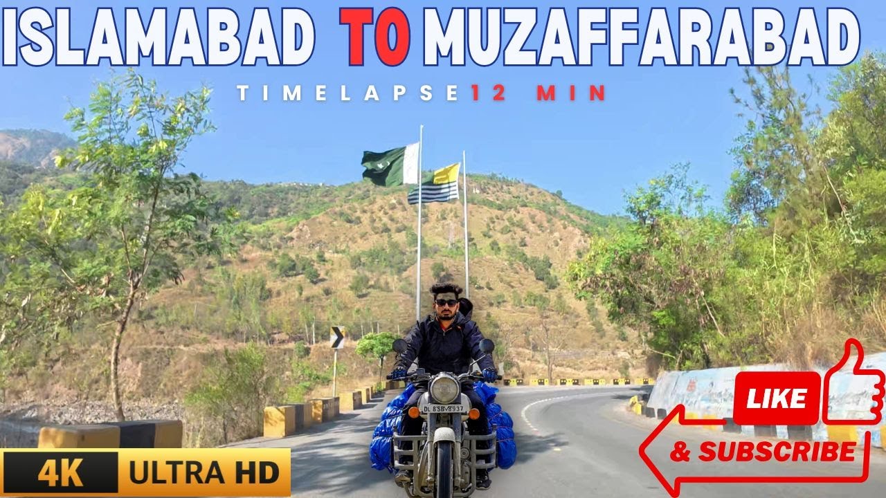 How Basit Drive A Car From Islamabad To Muzaffarabad l Timelapse 12 min l DJI Action Pro 5 #driver 