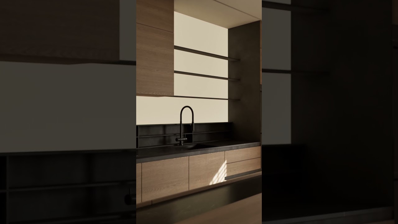 4K VR Kitchen Walkthrough | Contemporary 3D Interior Design