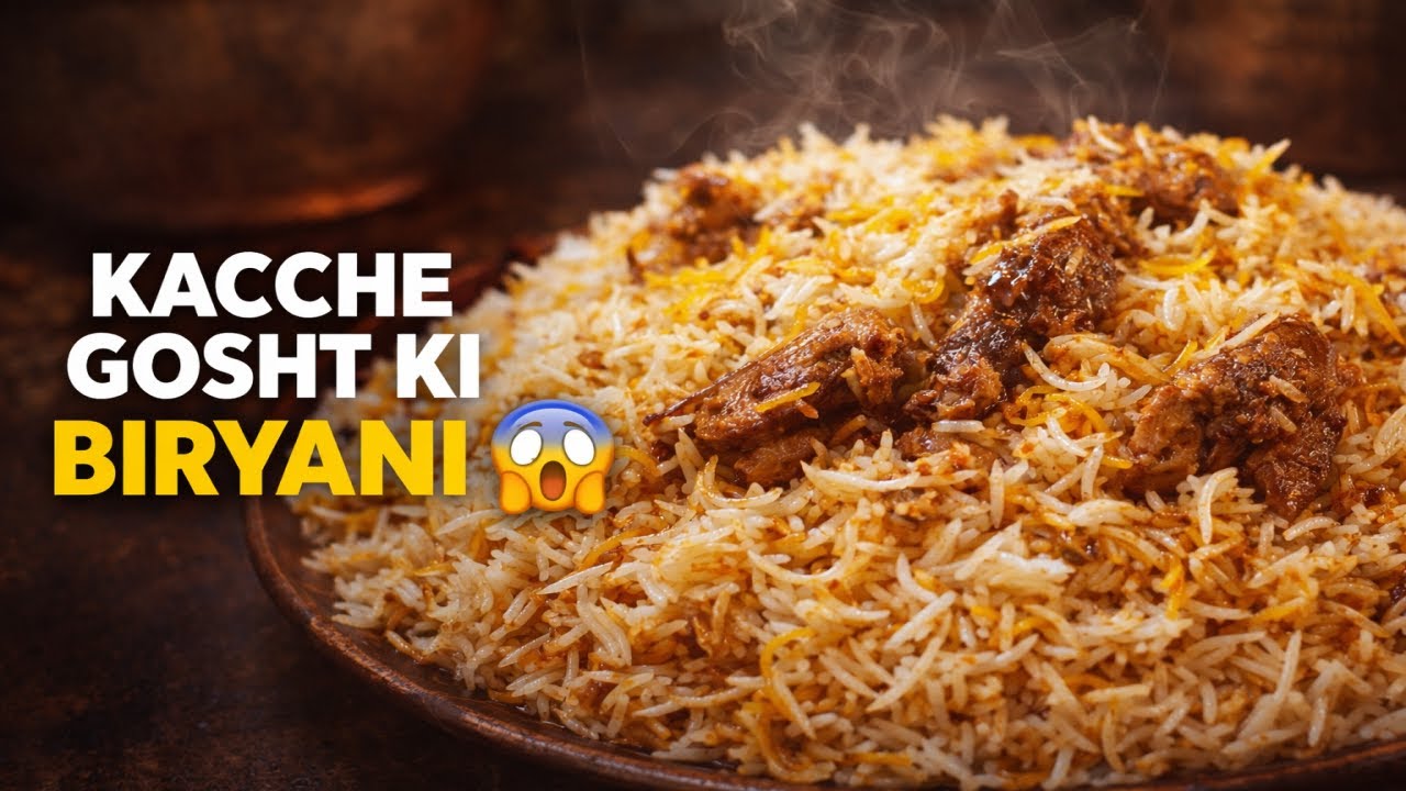 Kacche Gosht Ki Hyderabadi Biryani | Dum Wali Asli Recipe 🔥