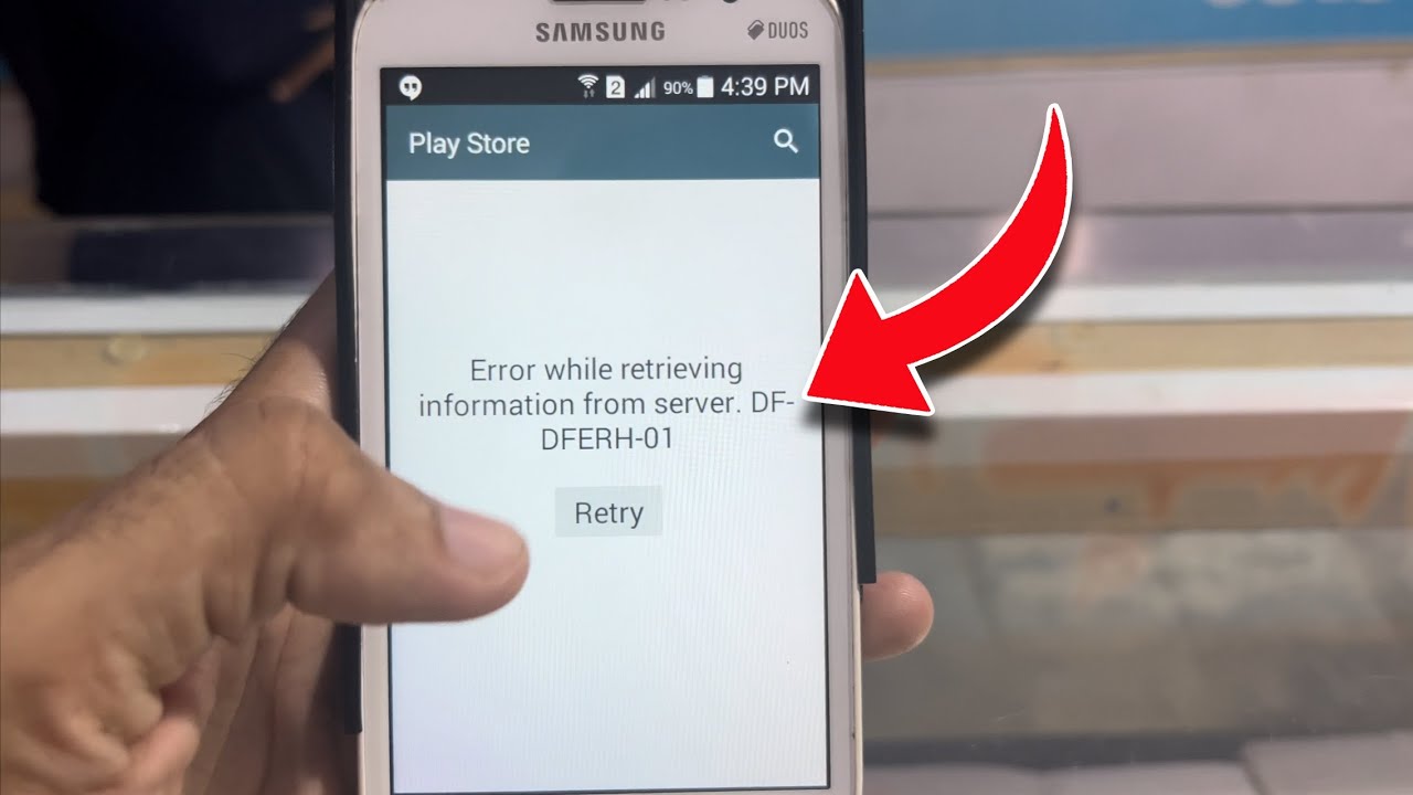 Error while retrieving information from server. DF-DFERH-01 Problem Solution
