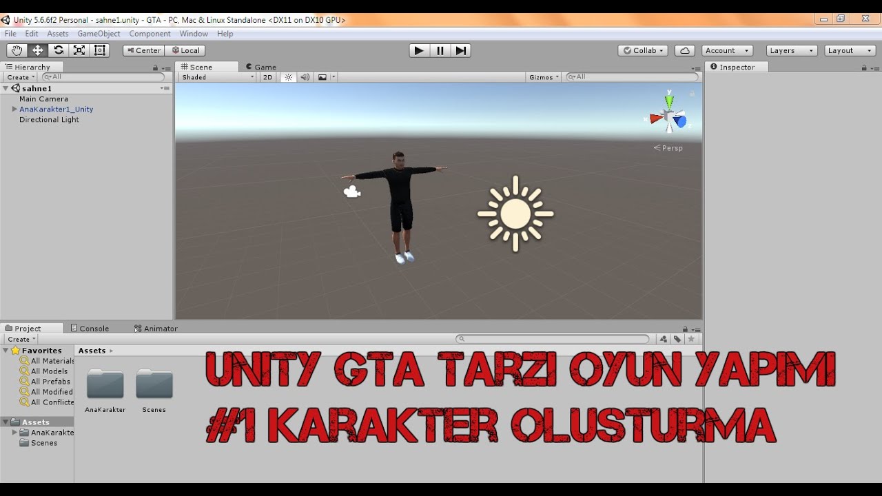 Unity GTA Tarzı Oyun Yapımı Ders 1 - Karakter Oluşturma (Character Generator)